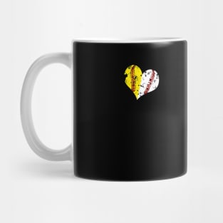 My Heart Is On That Field Baseball Softball Parent Mug